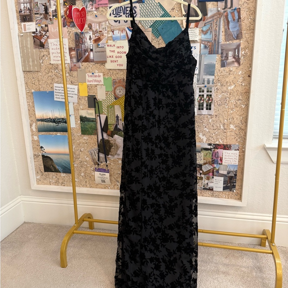 Revelry Black Floral Maxi Dress